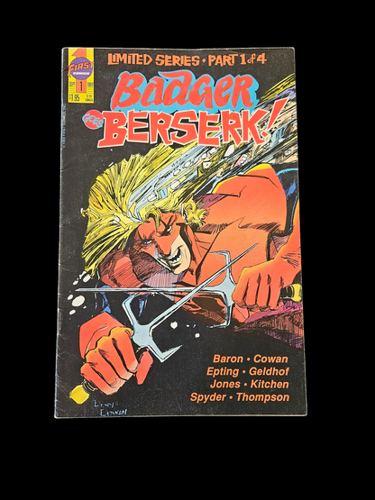 Comic Book - Badger goes Berserk Set #1 - #4