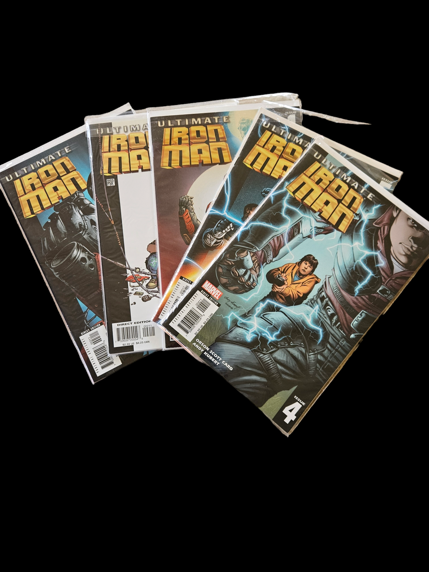 Comic Book -  Ultimate Iron Man #1B - 5  (Set)